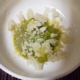 離乳食中期★ほうれん草と白菜の煎餅のせスープ